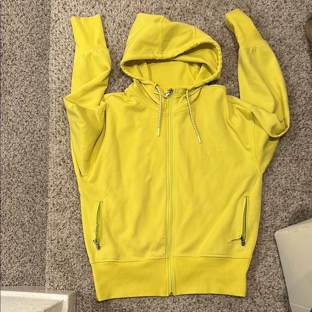 Old Navy Bright Yellow Zip Hoodie Sweater